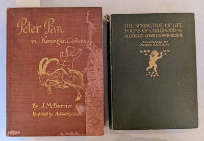 Lot 386 - Rackham (Arthur). Peter Pan in Kensington Gardens, 1st edition, London: Hodder & Stoughton, 1906