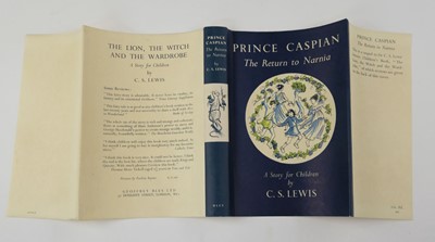 Lot 844 - Lewis (C.S.). The Chronicles of Narnia, 1st editions, London: Geoffrey Bles, 1950-56