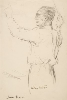 Lot 981 - Walton (William, 1902-1983). Three-quarter length portrait of Walton conducting