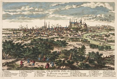 Lot 112 - Krakow. Aveline (Antoine, publisher), Cracovie, Ville de la Haute ou Petite Pologne, circa 1690