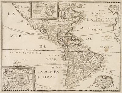 Lot 65 - Americas. Bertius (Petrus & Tavernier Melchior), Carte de L'Amerique..., 1661
