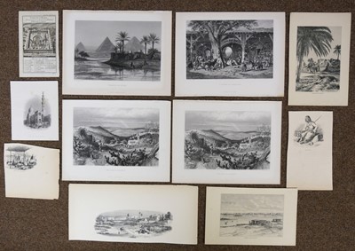 Lot 189 - Palestine & Holy Land. A collection of approximately 60 prints and engravings, mostly 19th century