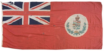 Lot 347 - Canadian Rifles. A Boer War period red ensign flag circa 1895