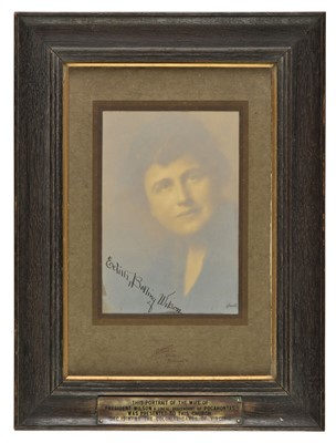 Lot 984 - Wilson (Edith Bolling, 1872-1961). Signed head-and-shoulders photographic portrait by Arnold Genthe