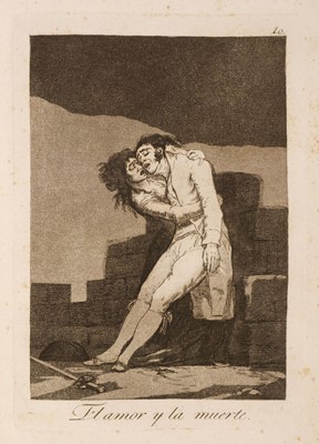 Lot 13 - Goya (Francisco de, 1746-1828) Los Caprichos, 1799, the complete set of 80 etchings, FIRST EDITION