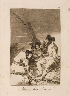 Lot 13 - Goya (Francisco de, 1746-1828) Los Caprichos, 1799, the complete set of 80 etchings, FIRST EDITION