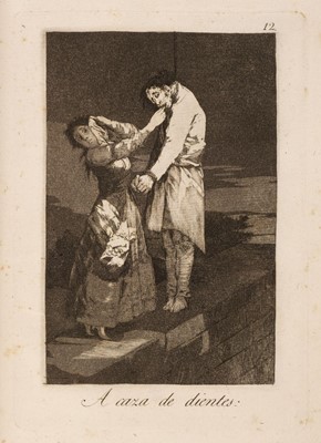 Lot 13 - Goya (Francisco de, 1746-1828) Los Caprichos, 1799, the complete set of 80 etchings, FIRST EDITION