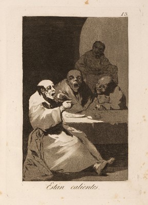 Lot 13 - Goya (Francisco de, 1746-1828) Los Caprichos, 1799, the complete set of 80 etchings, FIRST EDITION