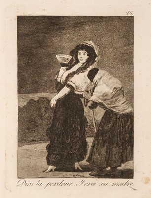 Lot 13 - Goya (Francisco de, 1746-1828) Los Caprichos, 1799, the complete set of 80 etchings, FIRST EDITION