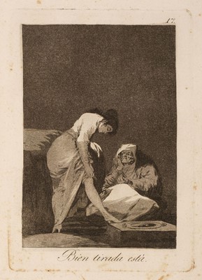 Lot 13 - Goya (Francisco de, 1746-1828) Los Caprichos, 1799, the complete set of 80 etchings, FIRST EDITION