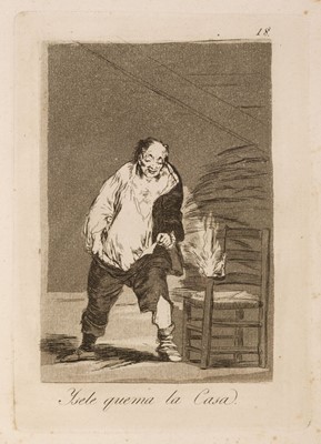 Lot 13 - Goya (Francisco de, 1746-1828) Los Caprichos, 1799, the complete set of 80 etchings, FIRST EDITION