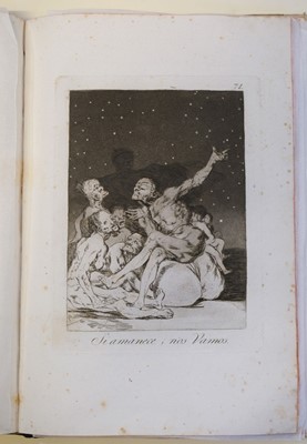 Lot 13 - Goya (Francisco de, 1746-1828) Los Caprichos, 1799, the complete set of 80 etchings, FIRST EDITION