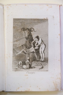 Lot 13 - Goya (Francisco de, 1746-1828) Los Caprichos, 1799, the complete set of 80 etchings, FIRST EDITION