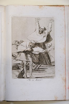 Lot 13 - Goya (Francisco de, 1746-1828) Los Caprichos, 1799, the complete set of 80 etchings, FIRST EDITION