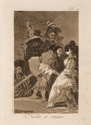 Lot 13 - Goya (Francisco de, 1746-1828) Los Caprichos, 1799, the complete set of 80 etchings, FIRST EDITION