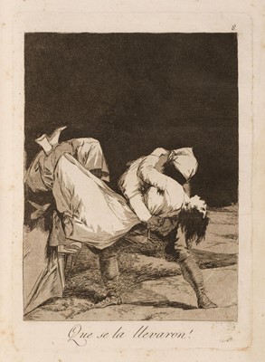 Lot 13 - Goya (Francisco de, 1746-1828) Los Caprichos, 1799, the complete set of 80 etchings, FIRST EDITION