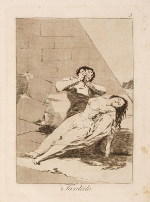 Lot 13 - Goya (Francisco de, 1746-1828) Los Caprichos, 1799, the complete set of 80 etchings, FIRST EDITION