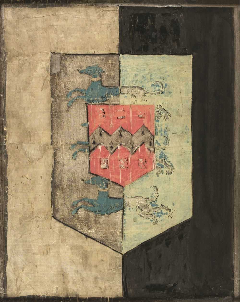 Lot 283 - Heraldry. Armorial bearings of the Tomlinson family, first half 17th century (?)