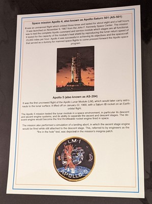 Lot 909 - Apollo Mission Programme Autographs. A collection of 30 items