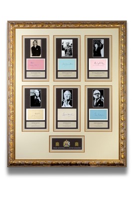 Lot 914 - British Prime Ministers. A complete and professionally presented collection of all 55 autographs