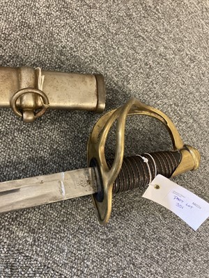 Lot 351 - Reproduction Swords. An American 1862 Cavalry Sabre and two others