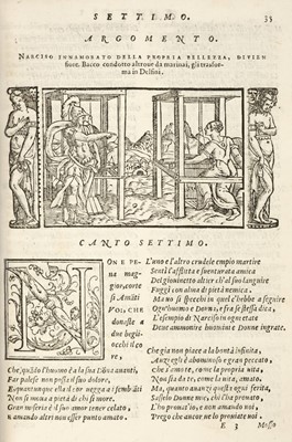 Lot 328 - Ovid. Le trasformationi di M. Lodovico Dolce tratte da Ovidio, 1568