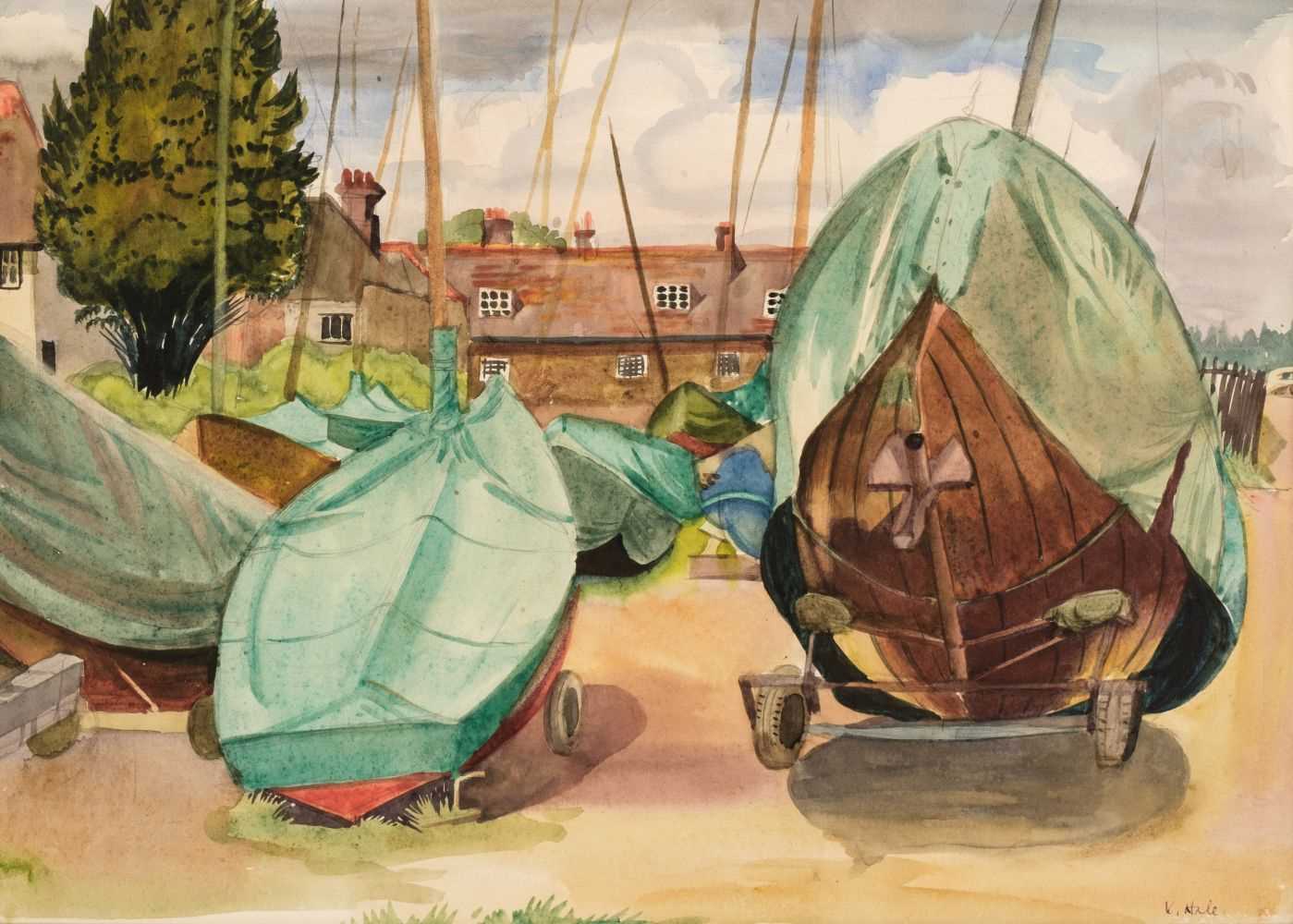 Lot 292 - Hale (Kathleen, 1898-2000). Dinghy park at Hamble, 1958, & 5 others