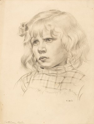 Lot 299 - Hale (Kathleen, 1898-2000). Portrait of a young girl in a checked blouson, 1920, & 4 others similar