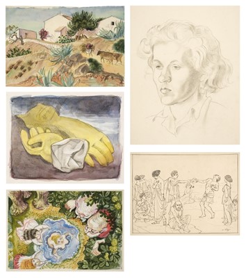 Lot 291 - Hale (Kathleen, 1898-2000). An archive collection of 44 drawings and sketches