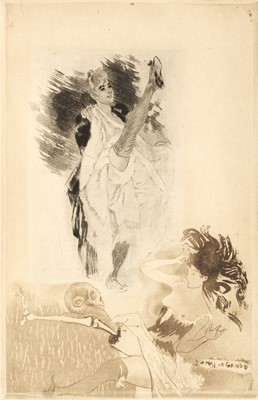 Lot 356 - Legrand (Louis). Cours de danse. Fin de siècle, large paper copy, Paris: Dentu, 1892