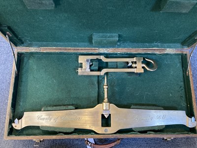 Lot 346 - Scale Beam. 56 lbs scale beam by W & T Avery Ltd - Gloucestershire County Council
