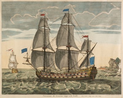 Lot 193 - Van Vianen (Jan). Two large marine engravings, Pierre Mortier, Amsterdam, circa 1695