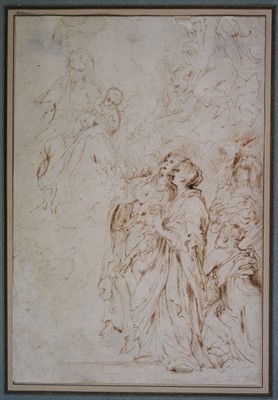 Lot 17 - Van Dyck (Anthony, 1599-1641, after). Madonna and Child, late 17th century, & others