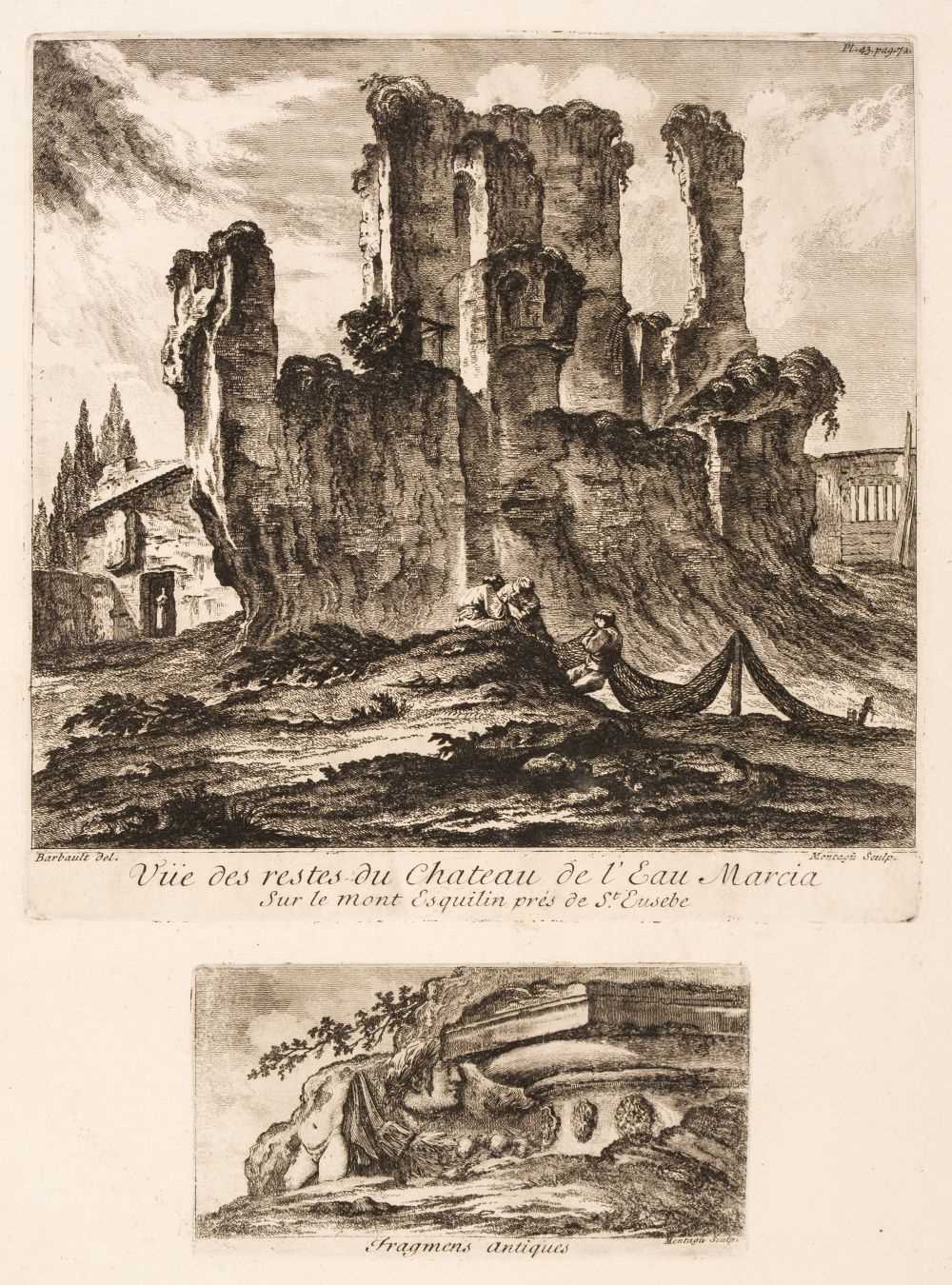 Lot 150 - Barbault (Jean 1718-1762), Two views of Rome, etchings, and three others