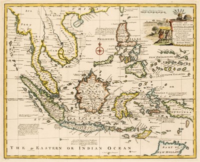 Lot 90 - Bowen (Emanuel). Four maps of the East Indies, India, Turkey & Russia, circa 1747