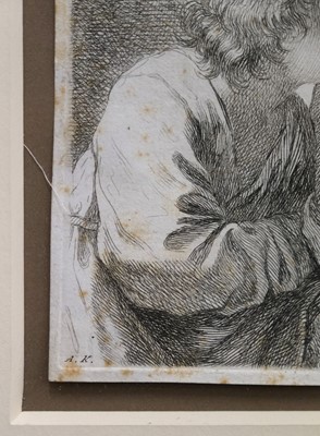 Lot 52 - Kauffman, Angelika (1741-1807). A Young Man Musing, etching, 1762