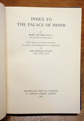 Lot 239 - Evans (Arthur). The Palace of Minos, 7 volumes, 1921-36