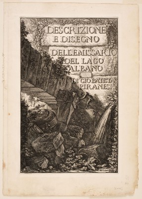 Lot 65 - Piranesi (Giovanni Battista, 1720-1778). Rovine dell’Anfiteatro ...d'Albano, 1764, two etchings