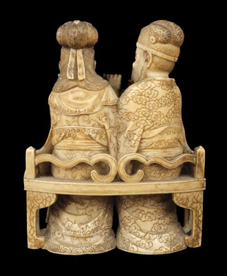 Lot 481 - Okimono. A Japanese ivory okimono, Meiji Period (1868-1912)