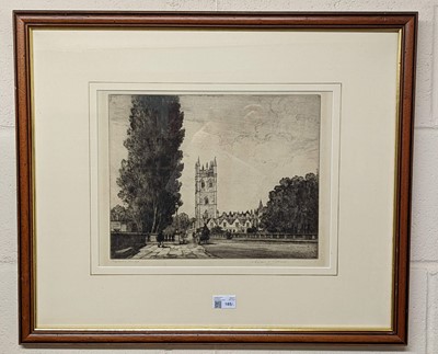 Lot 185 - Oxford. Pattison (Edgar L.). Magdalen College from the Bridge, circa 1905