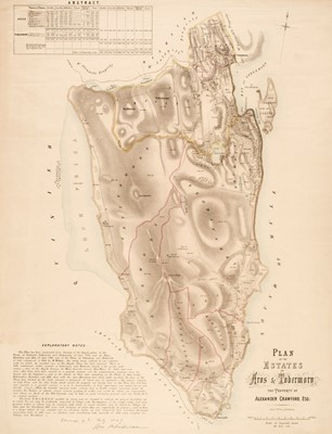 Lot 116 - Isle of Mull. Plan of the Estates of Aros & Tobermory, the property of Alexander Crawford, 1847