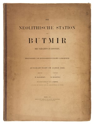 Lot 276 - Radimsky (W. & Hoernes, M.). Die Neolithische Station von Butmir ..., 2 volumes, 1895-1898
