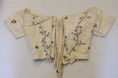 Lot 536 - Bodices. A collection of early bodices, late 18th/early 19th century
