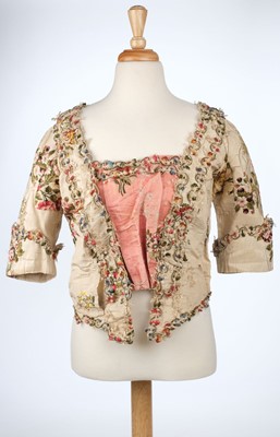 Lot 534 - Bodices. A collection of 18th century Spitalfields silk bodices