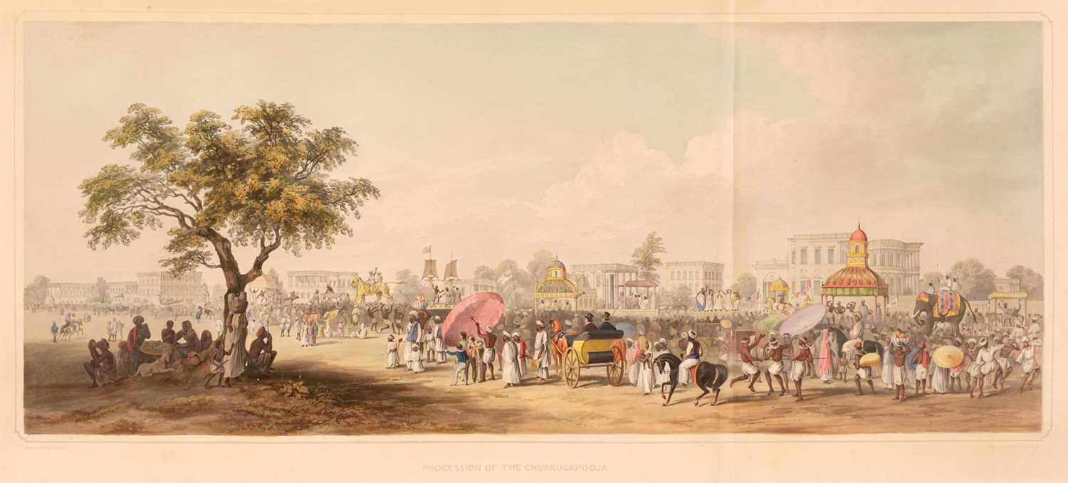 Lot 11 - D'Oyly (Charles, 1781-1845). Procession of the Churruckpooja, [1848]