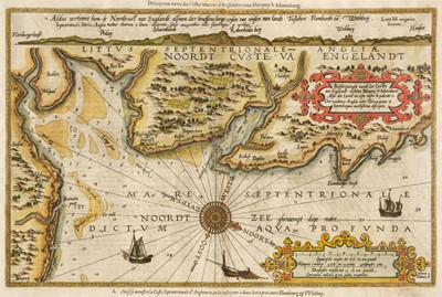 Lot 143 - Sea Chart. Waghenaer (Lucas Janszoon), Beschrijvinghe vande Zee Custen van Engelandt, circa 1600