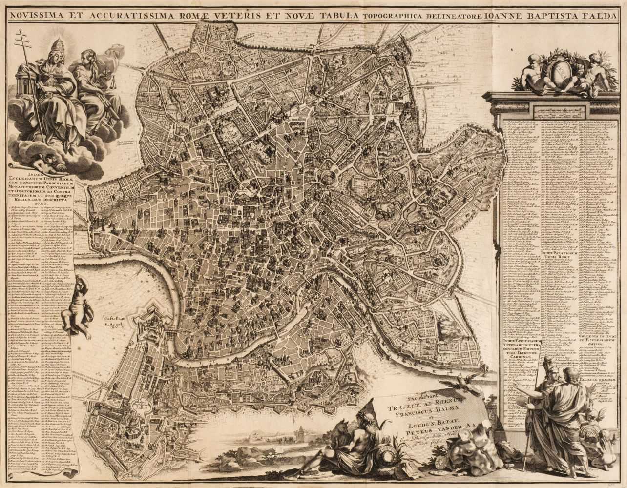 Lot 139 - Rome. Halma (F., & Van der Aa, Petrus), Novissima et Accuratissima Romae..., circa 1695