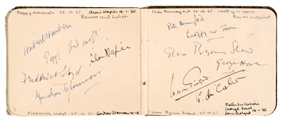Lot 228 - Theatrical Autographs. A small autograph album compiled by Joan Wilen, London, 1930s