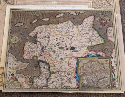 Lot 123 - Maps. A collection of ten maps, 16th - 18th century