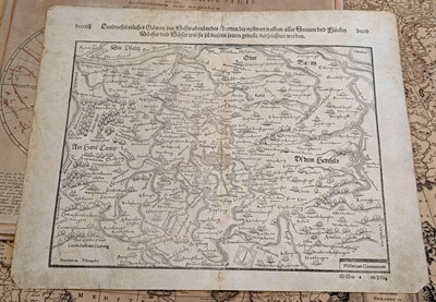 Lot 123 - Maps. A collection of ten maps, 16th - 18th century